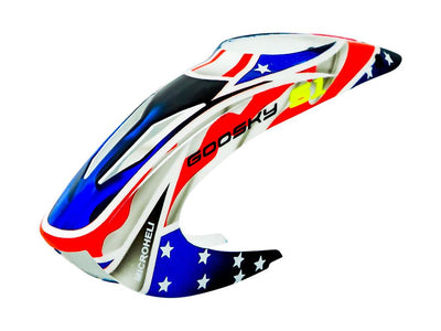 Airbrush Fibreglass USA Flag Canopy - Goosky S1 : MH-GSS1080US