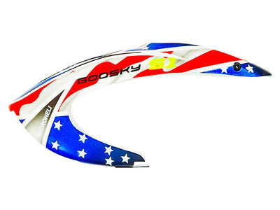 Airbrush Fibreglass USA Flag Canopy - Goosky S1 : MH-GSS1080US