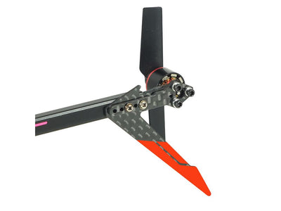 Adjustable Tail Motor Mount w/ Fin Set (Red) - GOOSKY S1 : MH-GSS1025RD