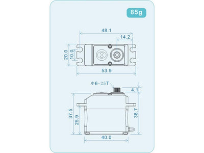 Theta Razor X1 NFC HV Brushless Servo : TS-RX1