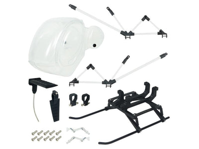 Transparent PVC Hughes 300 Scale W/ Landing Gear - OMP HOBBY M1 EVO : MH-M1EV-SH31