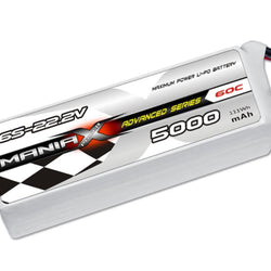ManiaX 22.2V 5000mah 60C Lipo Battery Pack : MX5000-6S-60