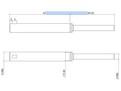 Scorpion HK-5035 Shaft Kit (6mm 48mm) : HK_5035_shaft_6