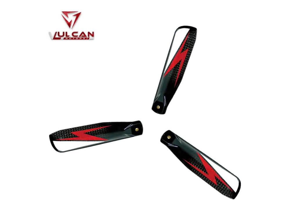 Vulcan Rotors 110mm 3 Blades Precision Tail Rotor Blades (RED) : VTB-1 ...