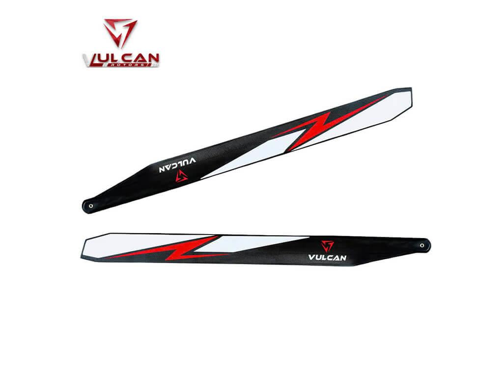 Vulcan Rotors 200mm Precision Main Rotor Blades (RED) : VMB-200R ...