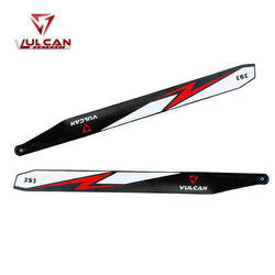 Vulcan Rotors 393mm Precision Main Rotor Blades (RED) : VMB-393R