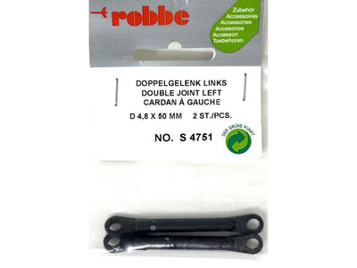 Robbe Double Joint 4.8 x 50mm - Left (2) : S-4751 - Midland Helicopters
