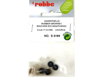 Robbe Rubber Grommet D 2.8 / 7 x 5mm (4) : S-5199