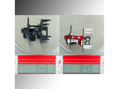 Aluminium/Carbon Fibre/Delrin Main Frame (Red) - Blade Infusion 120 : MH-I120105