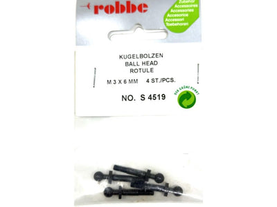 Robbe Ball Head M3 x 6mm (4) : S-4519