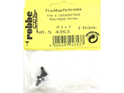 Robbe Pan Head Screw M3 x 3mm (2) : S-4353