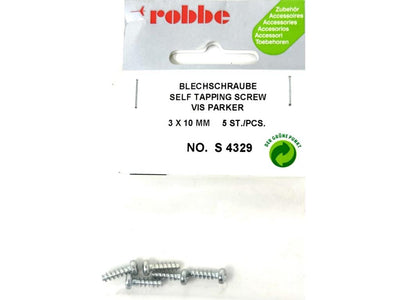 Robbe Self Tapping Screw 3 x 10mm (5) : S-4329