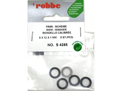 Robbe Shim Washer 8 x 12 x 1mm (5) : S-4285
