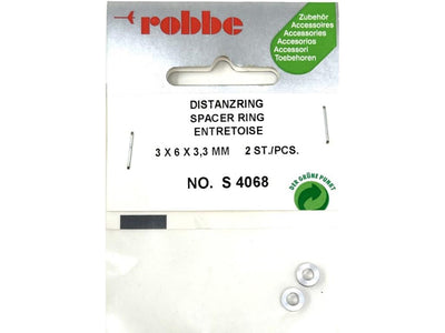Robbe Spacer Ring 3 x 6 x 3.3mm (2) : S-4068