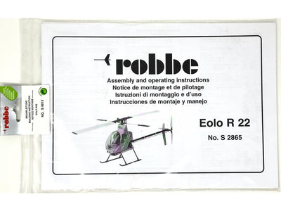 Robbe Instructions Eolo R22 : S-5013