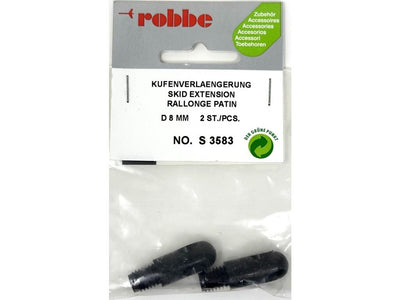 Robbe Skid Extension D8mm (2) : S-3583 - Midland Helicopters