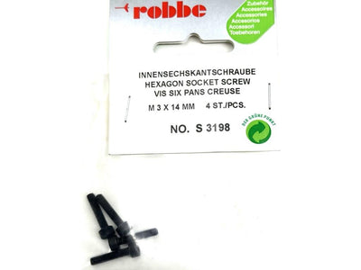 Robbe Socket Screws M3 x 14mm (4) : S-3198
