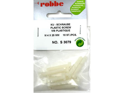 Robbe Plastic Screws M4 x 25mm (10) : S-3079