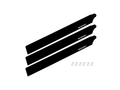 Carbon Plastic Triple Main Blade (For MH Triple Blade Conversion Set) : MH-M2EX003TB