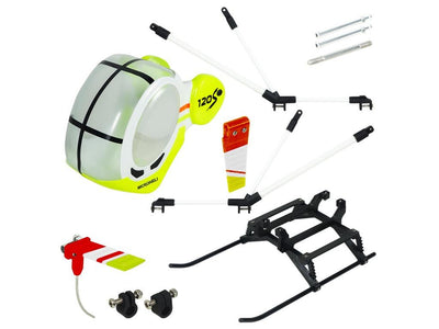 Airbrush PVC Hughes 300 Scale W/ Landing Gear - BLADE 120 S/S2 : MH-120S-SH32