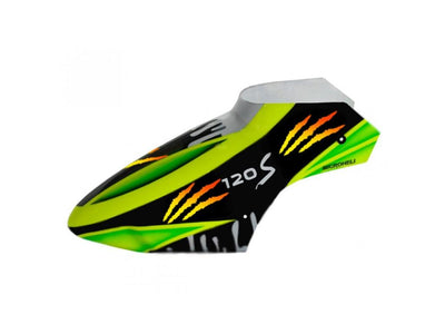 Airbrush Fiberglass Green Scratch Canopy - BLADE 120 S/S2 : MH-120S080GS