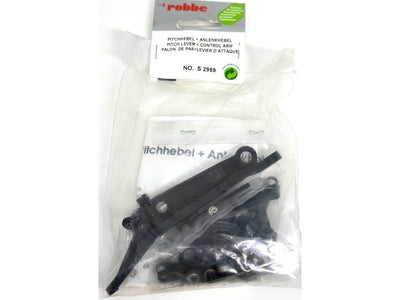 Robbe Pitch Lever + Control Arm : S-2959