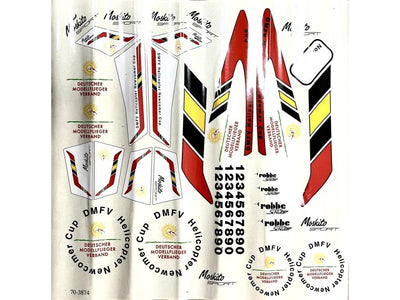 Robbe Decal Sheet Moskito Sport : S-3874