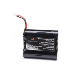 Spektrum 3.7V 6600mAh 1S Li-Ion Transmitter Battery: NX6/NX8/NX10/iX12, Tx Plug (XH-1S) : SPMB6600LITX - Midland Helicopters