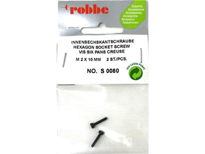 Robbe Socket Screw M2 x 10mm (2) : S-0080