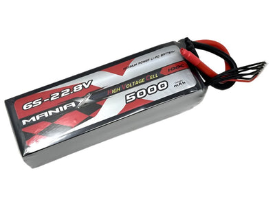 ManiaX 22.8V 5000mah 100C HV Lipo Battery Pack : MX5000-6SHV-100