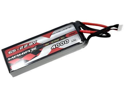ManiaX 22.8V 4000mah 100C HV Lipo Battery Pack : MX4000-6SHV-100