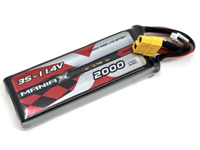ManiaX 11.4V 2000mah 100C HV Lipo Battery Pack : MX2000-3SHV-100
