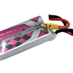 ManiaX 11.1V 750mah 100C Lipo Battery Pack : MX750-3S-100