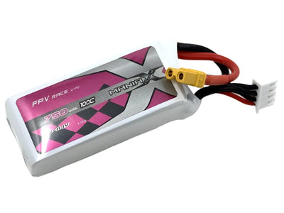 ManiaX 11.1V 750mah 100C Lipo Battery Pack : MX750-3S-100