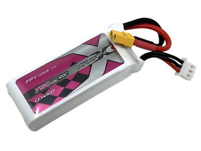 ManiaX 7.4V 750mah 100C Lipo Battery Pack : MX750-2S-100