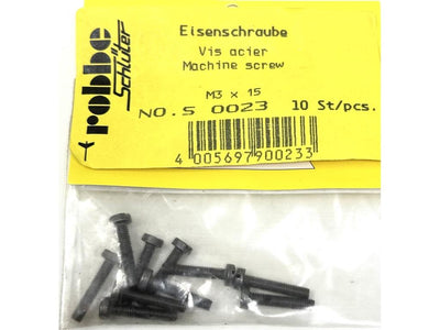 Robbe Machine Screw M3 x 15mm (10) : S-0023