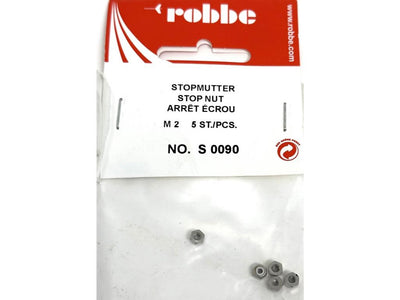 Robbe Nylon Lock Nut M2 (5) : S-0090