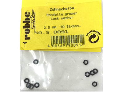 Robbe Lock Washer 2.5mm (10) : S-0091