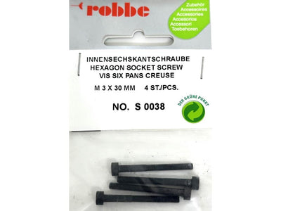 Robbe Socket Screw M3 x 30mm (4) : S-0038