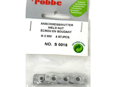 Robbe Weld Nut M3 (4) : S-0016
