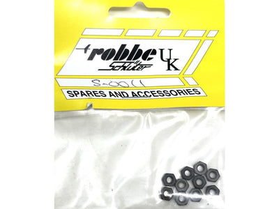 Robbe Hexagon Nut M3 (10) : S-0011