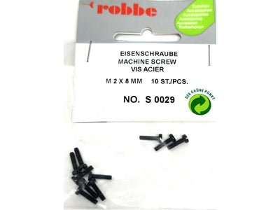 Robbe Machine Screw M2 x 8mm (10) : S-0029