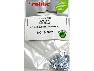 Robbe Washer M4 x 9mm Steel (20) : S-0002