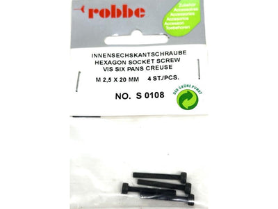 Robbe Socket Screw M2.5 x 20mm (4) : S-0108