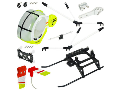 Airbrush PVC Hughes 300 Scale w/ Landing Gear - Blade InFusion 120 : MH-I120-SH32