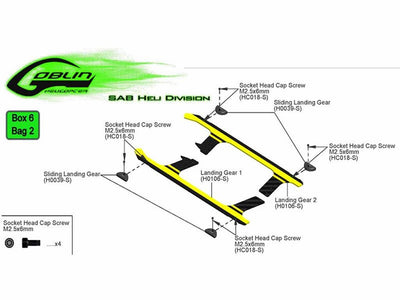 SAB Landing Gear Protector - Goblin 630/700/770 : H0039-S