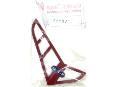 HeliUP Protech Zoom 400 Vertical Stabiliser Carbon Red : CLP0082/1R