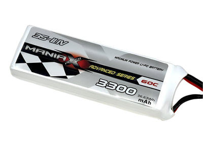 ManiaX 11.1V 3300mAh 60C LiPo Battery Pack : MX3300-3-60