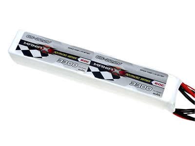ManiaX 44.4V 3300mAh 60C LiPo Battery Pack : MX3300-12-60