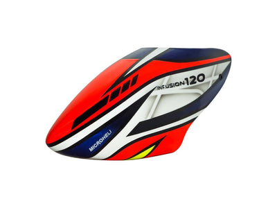 Airbrush Fiberglass Red Transformer Canopy - Blade Infusion 120 : MH-I120080RT